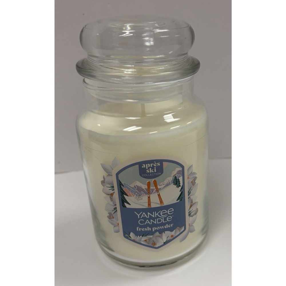 Yankee Candle Fresh Powder 22 oz Large Jar - Apres Ski Collection NEW